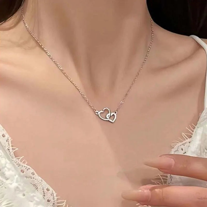 Double Heart Necklace