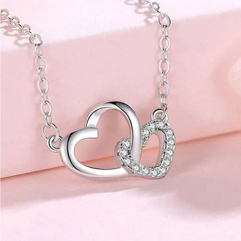 Double Heart Necklace