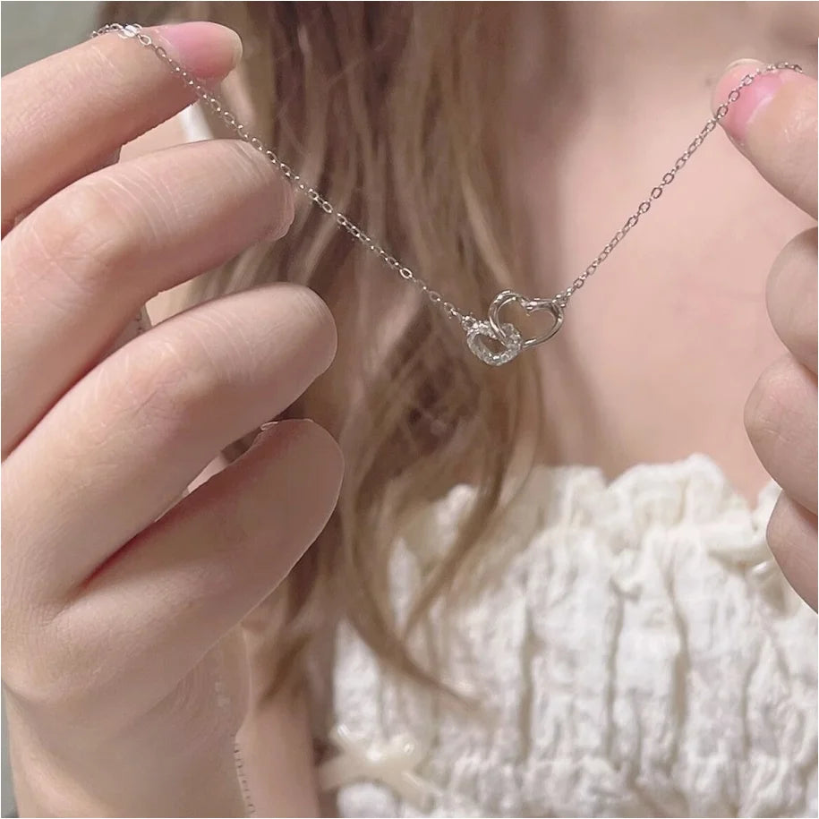 Double Heart Necklace