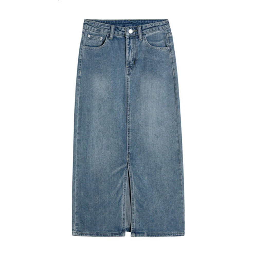 High-waist Jeans Skirt