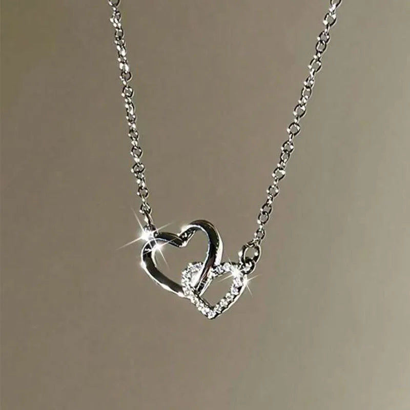 Double Heart Necklace