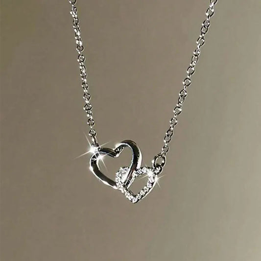 Double Heart Necklace