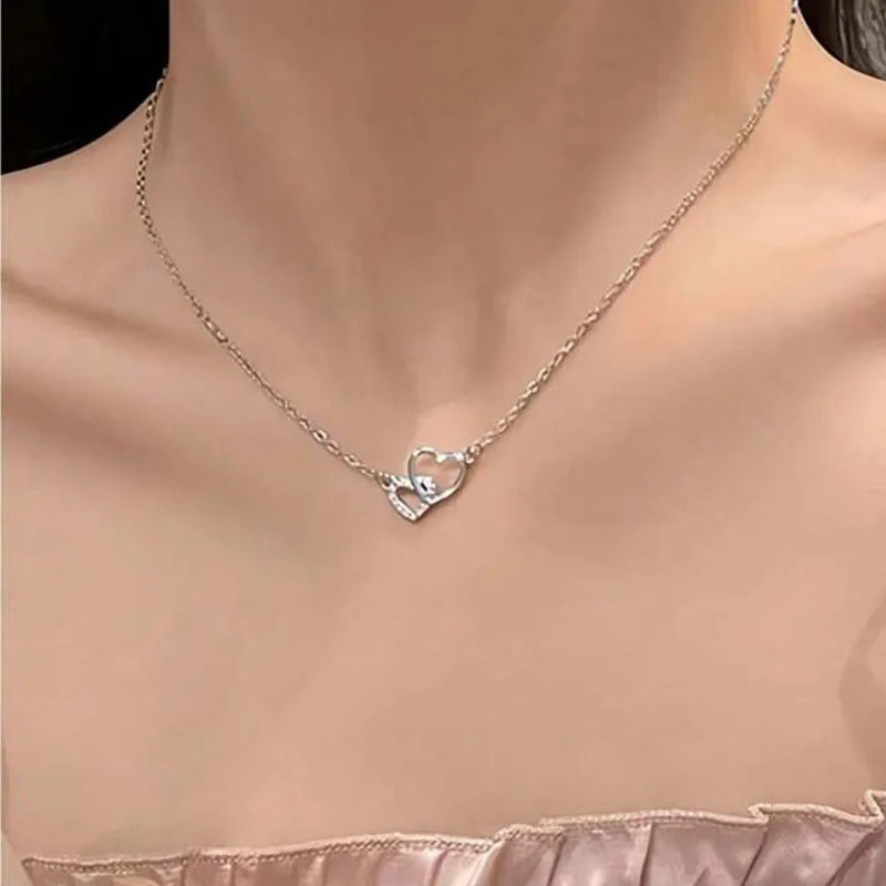 Double Heart Necklace